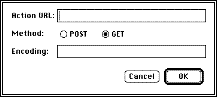 Form extension
dialog box