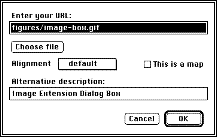 Image Extension Dialog Box